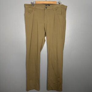 Theory Raffi Slim Fit Pants Mens 36 36x30 Beige 5 Pocket Performance Stretch